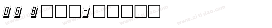 DG Bold字体转换